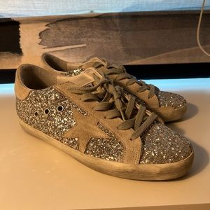 Sparkle size 8 golden goose sneakers